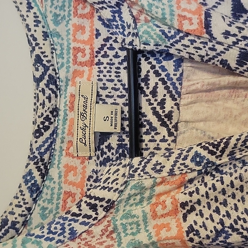 Multi Color Blouse With Shell Buttons - image 2